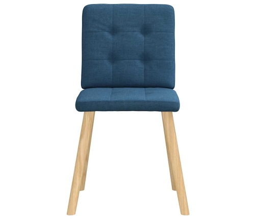 Virtuves Krēsli, 6 Gab., Zils Audums Vidaxl