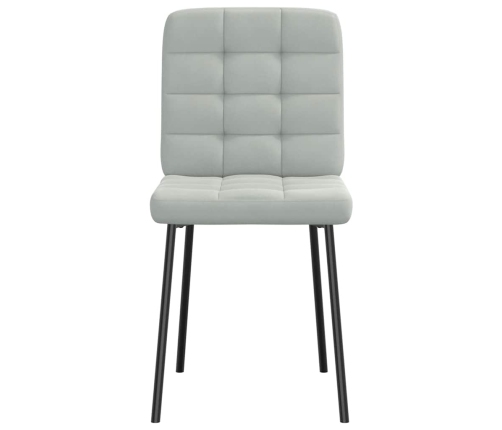 Virtuves Krēsli, 6 Gab., Gaiši Pelēks Samts Vidaxl