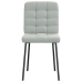 Virtuves Krēsli, 6 Gab., Gaiši Pelēks Samts Vidaxl