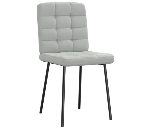 Virtuves Krēsli, 6 Gab., Gaiši Pelēks Samts Vidaxl