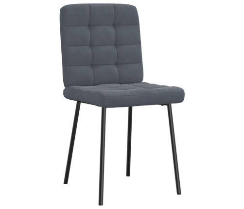 Virtuves Krēsli, 6 Gab., Tumši Pelēks Samts Vidaxl