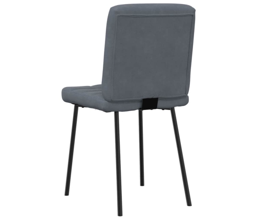 Virtuves Krēsli, 6 Gab., Tumši Pelēks Samts Vidaxl