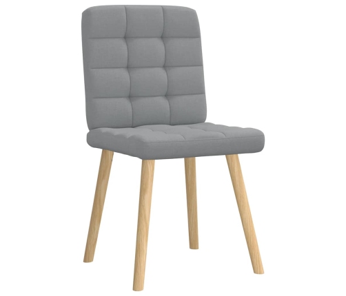 Virtuves Krēsli, 6 Gab., Gaiši Pelēks Audums Vidaxl