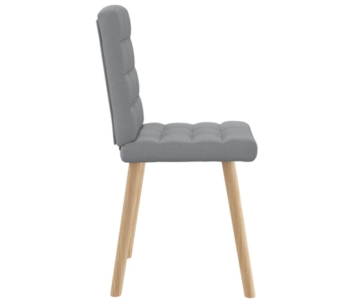 Virtuves Krēsli, 6 Gab., Gaiši Pelēks Audums Vidaxl