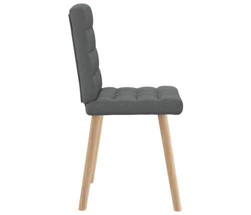 Virtuves Krēsli, 6 Gab., Tumši Pelēks Audums Vidaxl