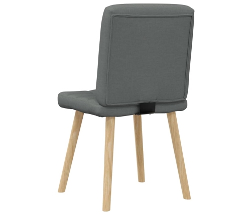 Virtuves Krēsli, 6 Gab., Tumši Pelēks Audums Vidaxl