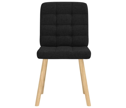 Virtuves Krēsli, 6 Gab., Melns Audums Vidaxl