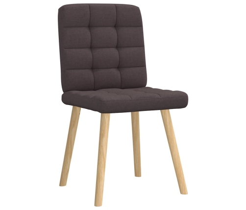 Virtuves Krēsli, 6 Gab., Tumši Brūns Audums Vidaxl