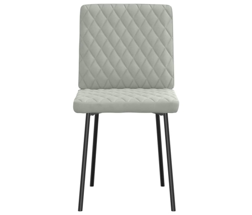 Virtuves Krēsli, 6 Gab., Gaiši Pelēks Samts Vidaxl