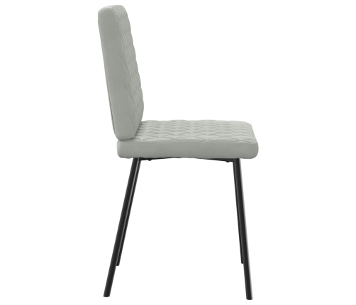 Virtuves Krēsli, 6 Gab., Gaiši Pelēks Samts Vidaxl