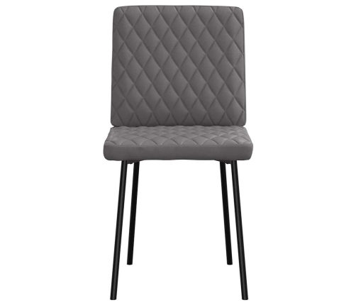 Virtuves Krēsli, 6 Gab., Pelēka Mākslīgā Āda Vidaxl