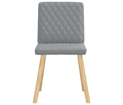 Virtuves Krēsli, 6 Gab., Gaiši Pelēks Audums Vidaxl