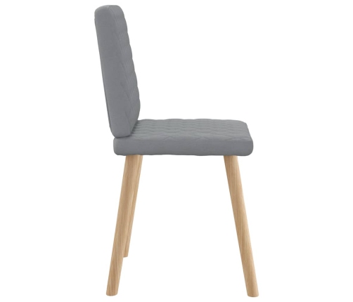 Virtuves Krēsli, 6 Gab., Gaiši Pelēks Audums Vidaxl