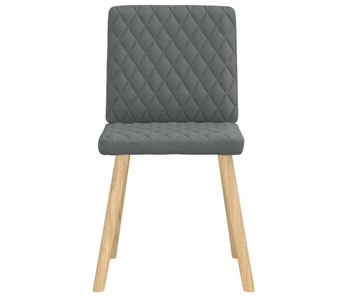 Virtuves Krēsli, 6 Gab., Tumši Pelēks Audums Vidaxl