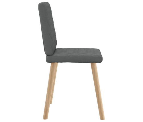 Virtuves Krēsli, 6 Gab., Tumši Pelēks Audums Vidaxl