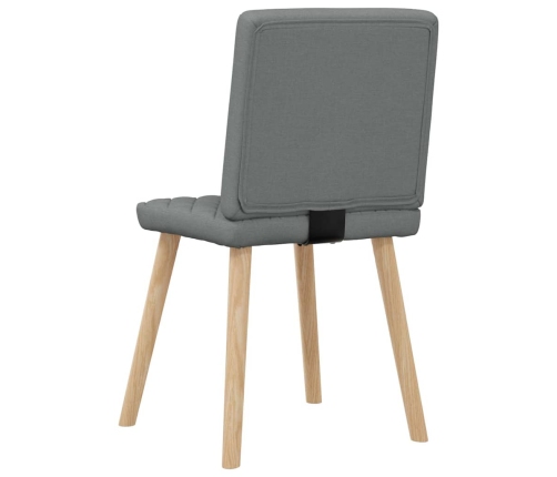 Virtuves Krēsli, 6 Gab., Tumši Pelēks Audums Vidaxl