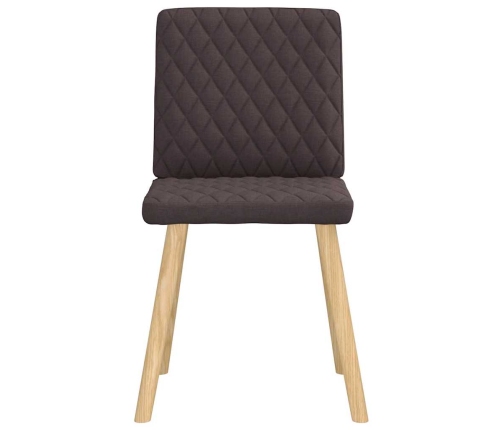 Virtuves Krēsli, 6 Gab., Tumši Brūns Audums Vidaxl