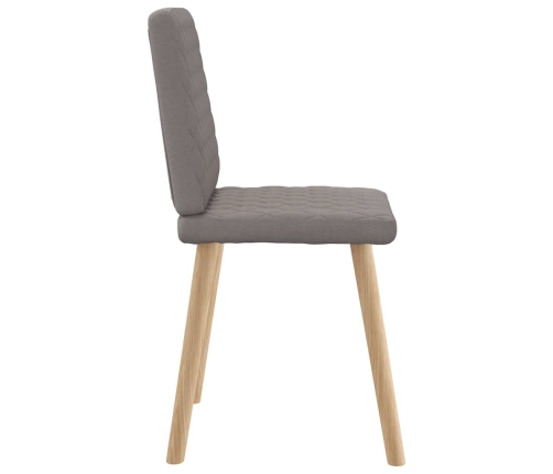 Virtuves Krēsli, 6 Gab., Pelēkbrūns Audums Vidaxl