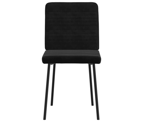 Virtuves Krēsli, 6 Gab., Melns Samts Vidaxl