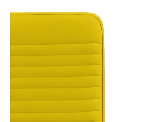 Virtuves Krēsli, 6 Gab., Dzeltens Samts Vidaxl
