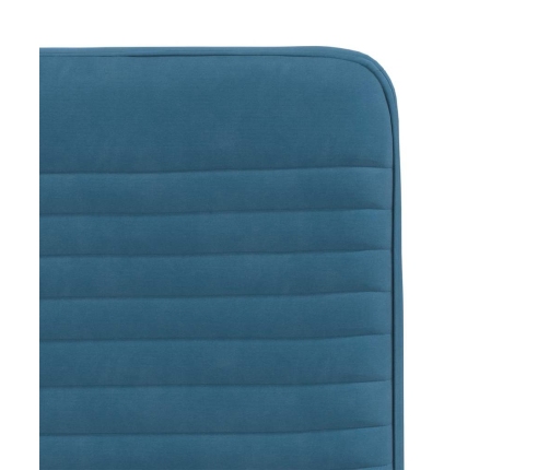 Virtuves Krēsli, 6 Gab., Zils Samts Vidaxl