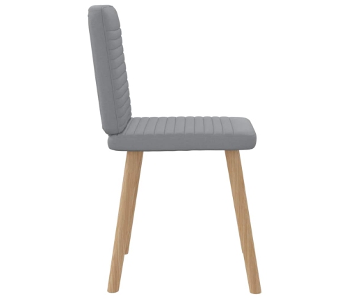 Virtuves Krēsli, 6 Gab., Gaiši Pelēks Audums Vidaxl