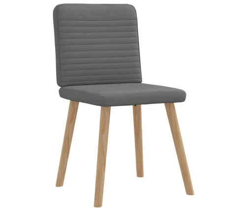 Virtuves Krēsli, 6 Gab., Tumši Pelēks Audums Vidaxl