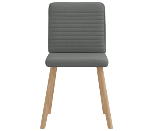 Virtuves Krēsli, 6 Gab., Tumši Pelēks Audums Vidaxl