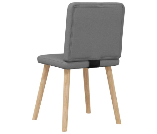 Virtuves Krēsli, 6 Gab., Tumši Pelēks Audums Vidaxl