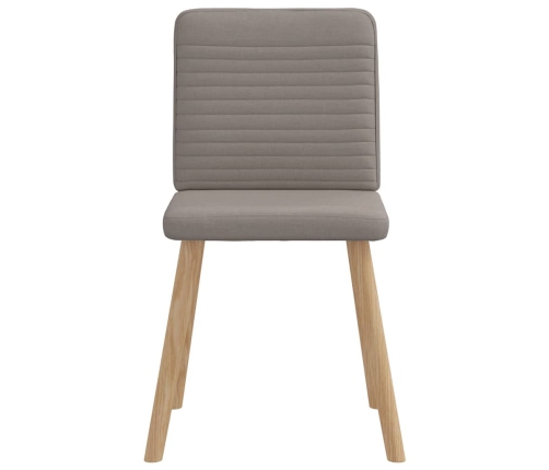 Virtuves Krēsli, 6 Gab., Pelēkbrūns Audums Vidaxl