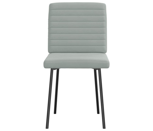 Virtuves Krēsli, 6 Gab., Gaiši Pelēks Samts Vidaxl