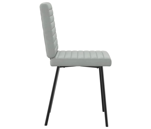 Virtuves Krēsli, 6 Gab., Gaiši Pelēks Samts Vidaxl