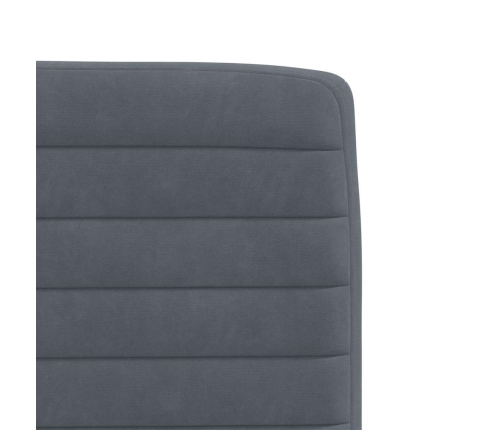 Virtuves Krēsli, 6 Gab., Tumši Pelēks Samts Vidaxl