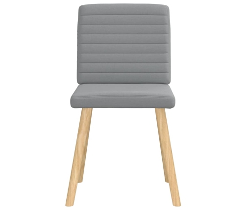 Virtuves Krēsli, 6 Gab., Gaiši Pelēks Audums Vidaxl