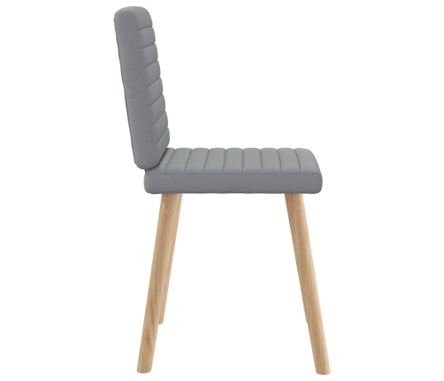 Virtuves Krēsli, 6 Gab., Gaiši Pelēks Audums Vidaxl