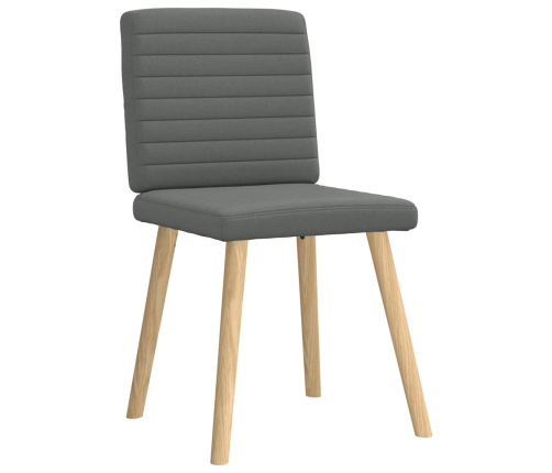 Virtuves Krēsli, 6 Gab., Tumši Pelēks Audums Vidaxl