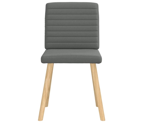 Virtuves Krēsli, 6 Gab., Tumši Pelēks Audums Vidaxl