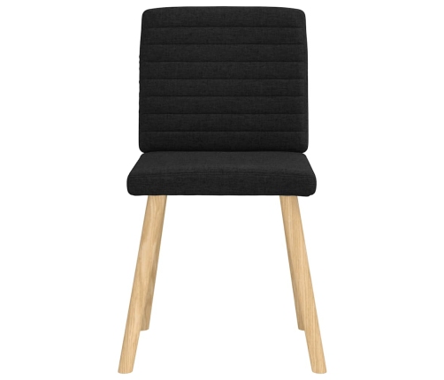 Virtuves Krēsli, 6 Gab., Melns Audums Vidaxl