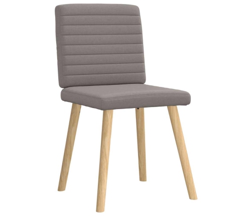 Virtuves Krēsli, 6 Gab., Pelēkbrūns Audums Vidaxl