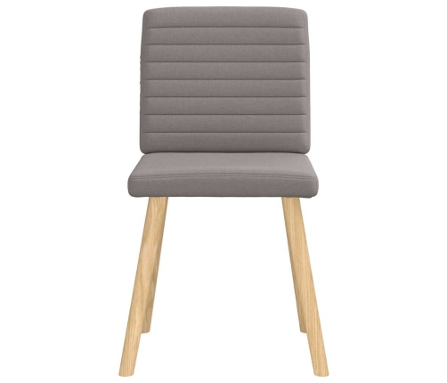 Virtuves Krēsli, 6 Gab., Pelēkbrūns Audums Vidaxl