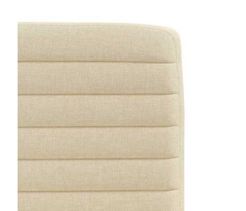 Virtuves Krēsli, 6 Gab., Krēmkrāsas Audums Vidaxl