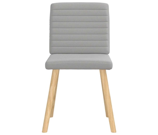 Virtuves Krēsli, 6 Gab., Mākonis Pelēks Audums Vidaxl