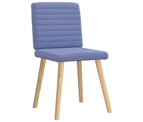 Virtuves Krēsli, 6 Gab., Džinsa Zils Audums Vidaxl