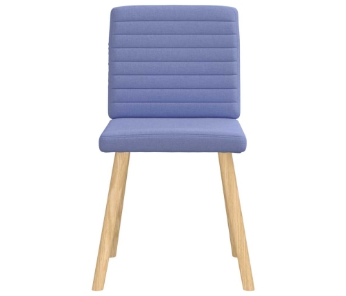 Virtuves Krēsli, 6 Gab., Džinsa Zils Audums Vidaxl