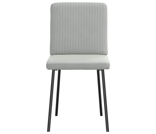 Virtuves Krēsli, 6 Gab., Gaiši Pelēks Samts Vidaxl