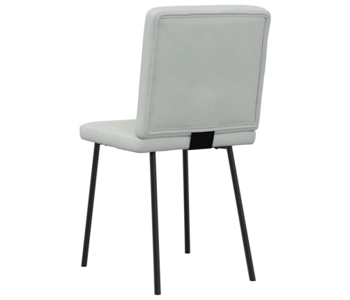Virtuves Krēsli, 6 Gab., Gaiši Pelēks Samts Vidaxl