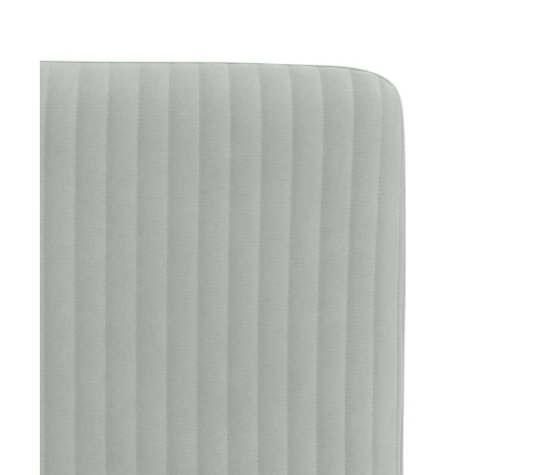 Virtuves Krēsli, 6 Gab., Gaiši Pelēks Samts Vidaxl