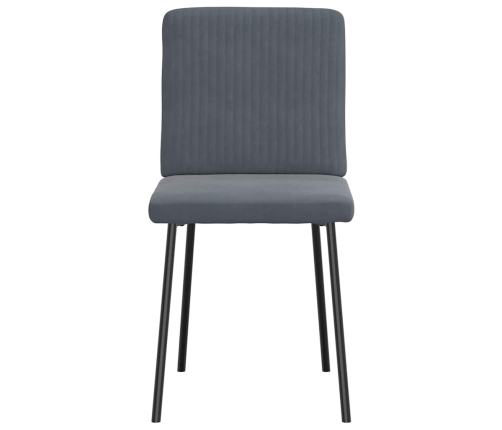 Virtuves Krēsli, 6 Gab., Tumši Pelēks Samts Vidaxl