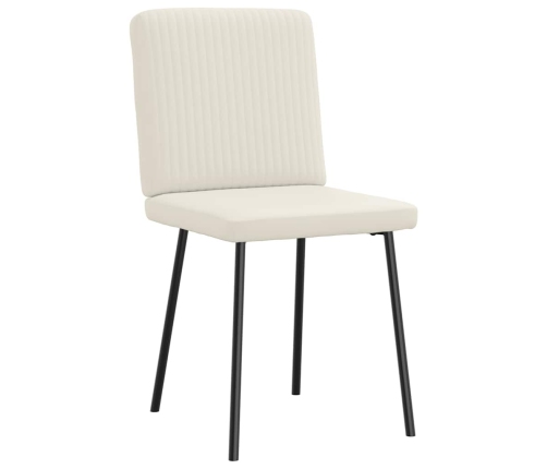 Virtuves Krēsli, 6 Gab., Krēmkrāsas Samts Vidaxl