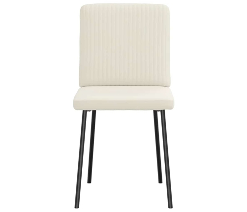 Virtuves Krēsli, 6 Gab., Krēmkrāsas Samts Vidaxl